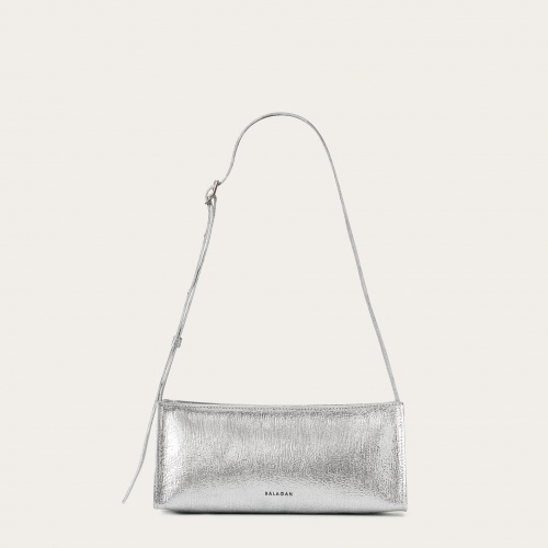Monique Bag M, silver lizard